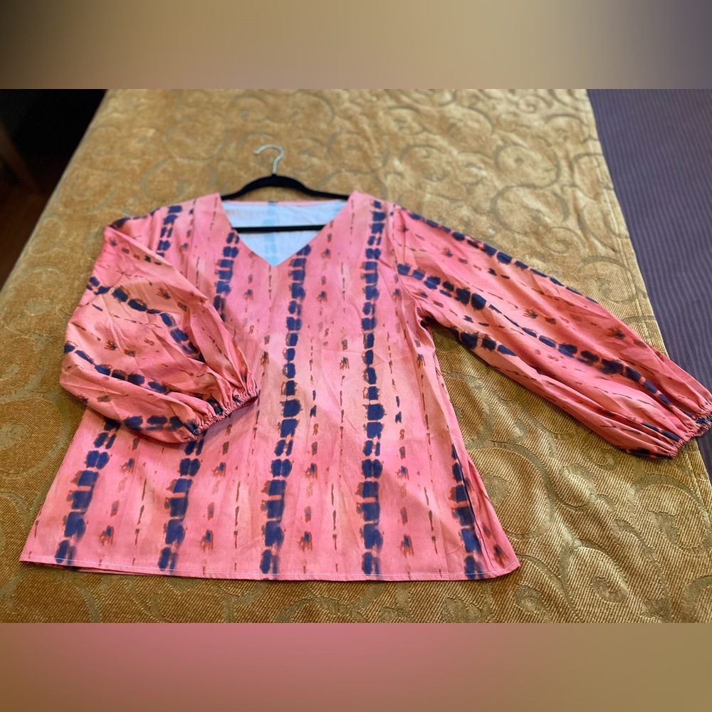 Orange and brown Women's Top